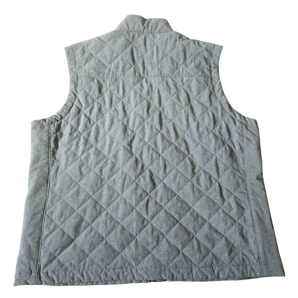 Vineyard Vines Vest Mens XL Light Blue Full-Zip Regular Fit Primalof Quilted